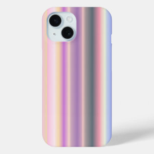 Pastel regenboogstrips - Patroon iPhone 15 Case