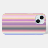 Pastel regenboogstrips - Patroon Case-Mate iPhone Case (Achterkant (horizontaal))