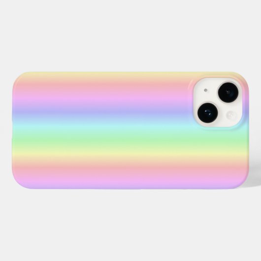 Pastel regenboogstrips - Patroon Case-Mate iPhone Case (Achterkant (horizontaal))