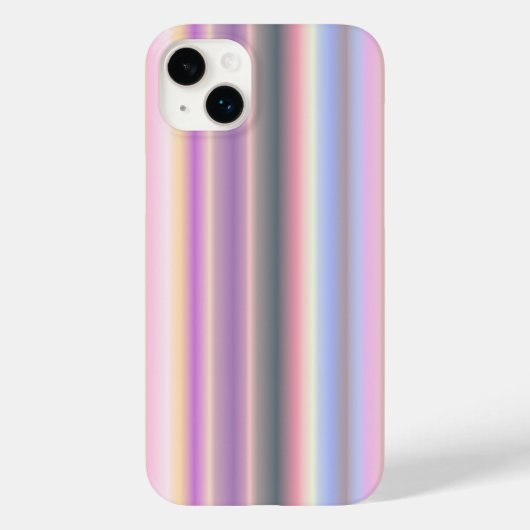 Pastel regenboogstrips - Patroon Case-Mate iPhone Case (Achterkant)
