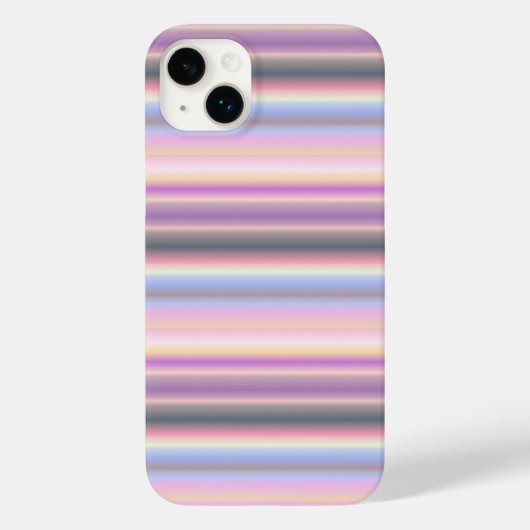 Pastel regenboogstrips - Patroon Case-Mate iPhone Case (Achterkant)