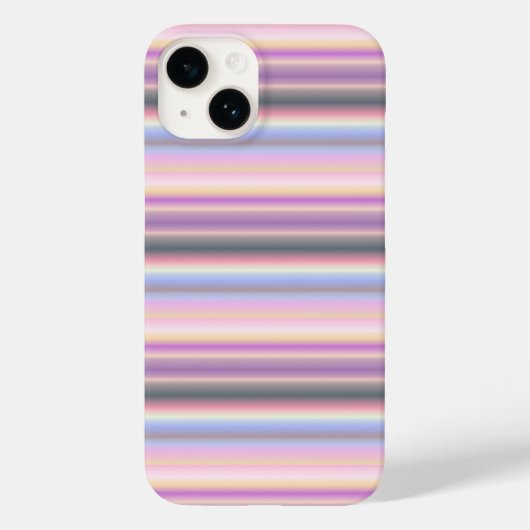 Pastel regenboogstrips - Patroon Case-Mate iPhone Case (Achterkant)
