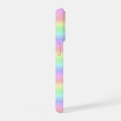 Pastel regenboogstrips - Patroon iPhone Hoesje (Rechterkant)