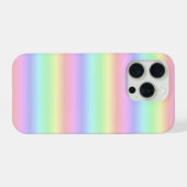Pastel regenboogstrips - Patroon iPhone Hoesje (Achterkant horizontaal)