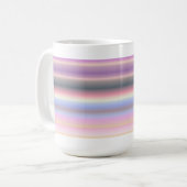 Pastel regenboogstrips - Patroon Koffiemok (Voorkant links)