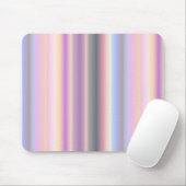 Pastel regenboogstrips - Patroon Muismat (Met muis)