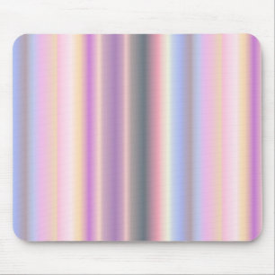 Pastel regenboogstrips - Patroon Muismat