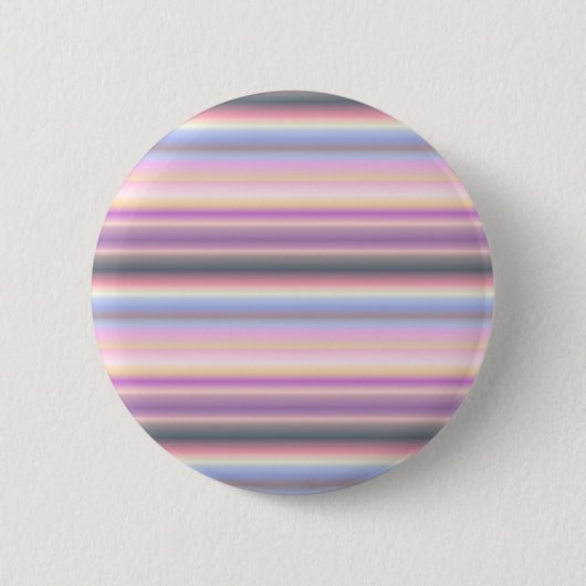 Pastel regenboogstrips - Patroon Ronde Button 5,7 Cm (Voorkant)