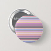 Pastel regenboogstrips - Patroon Ronde Button 5,7 Cm (Voorkant /achterkant)