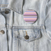 Pastel regenboogstrips - Patroon Ronde Button 5,7 Cm (In situ)