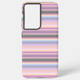 Pastel regenboogstrips - Patroon Samsung Galaxy Hoesje