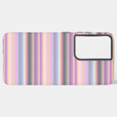 Pastel regenboogstrips - Patroon Samsung Galaxy Hoesje (Linkerkant)