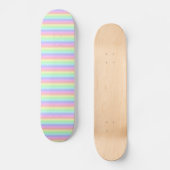 Pastel regenboogstrips - Patroon Skateboard (Voorkant)