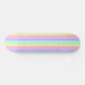 Pastel regenboogstrips - Patroon Skateboard (Horizontaal)