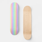 Pastel regenboogstrips - Patroon Skateboard (Voorkant)