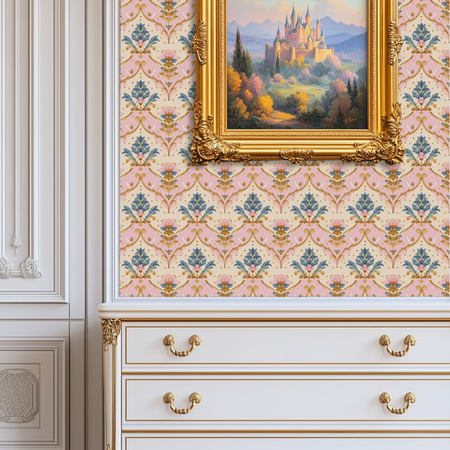 Pastel Regency Bloom Princesscore Behang (Pastel Regency Bloom Princesscore Wallpaper)