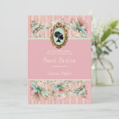 Pastel Regency Era Sweet Zestien Uitnodiging (Staand voorkant)