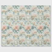 Pastel Regency Tuin Bloemen Cadeaupapier (Vlak)
