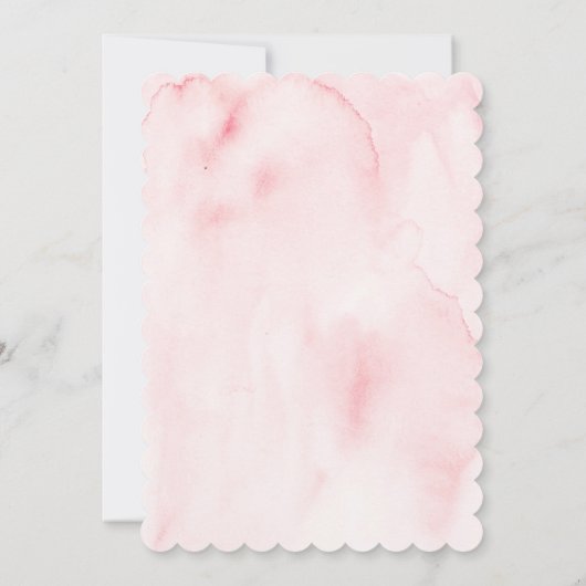 Pastel Regendruppels Baby Sprinkle Baby Shower Kaart (Achterkant)