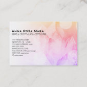 *~* Pastel Reiki Healer Yoga Massage Crystal Visitekaartje (Achterkant)