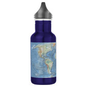 Pastel Relief World Map – Personalized Waterfles (Links)