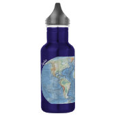 Pastel Relief World Map – Personalized Waterfles (Links)