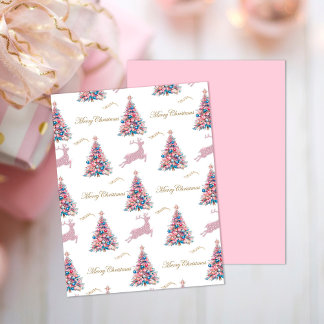 Pastel Rendier Kerst Scrapbook Papier