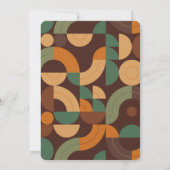 Pastel Retro 70s Groovy bruiloft uitnodiging (Achterkant)