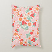 Pastel retro aardbei accent kussen (Voorkant(Verticaal))
