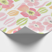 Pastel Retro Bloemen (1) Cadeaupapier (Hoek)