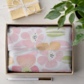 Pastel Retro Bloemen (1) Tissuepapier (Geschenk)