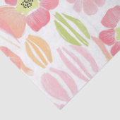 Pastel Retro Bloemen (1) Tissuepapier (Detail)