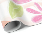 Pastel Retro Bloemen (2) Cadeaupapier (Rol Hoek)