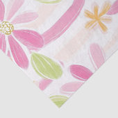 Pastel Retro Bloemen (2) Tissuepapier (Detail)