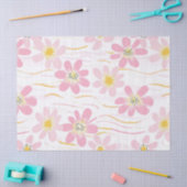 Pastel Retro Bloemen (4) Tissuepapier (Craft)
