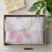 Pastel Retro Bloemen (4) Tissuepapier (Geschenk)