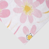 Pastel Retro Bloemen (4) Tissuepapier (Detail)