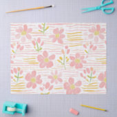 Pastel Retro Bloemen (6) Tissuepapier (Craft)