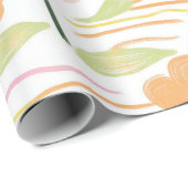 Pastel Retro Bloemen (7) Cadeaupapier (Rol Hoek)