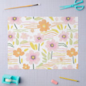 Pastel Retro Bloemen (7) Tissuepapier (Craft)