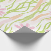 Pastel Retro Bloemen (8) Cadeaupapier (Hoek)