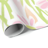 Pastel Retro Bloemen (8) Cadeaupapier (Rol Hoek)