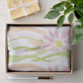 Pastel Retro Bloemen (8) Tissuepapier (Geschenk)