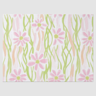 Pastel Retro Bloemen (8) Tissuepapier
