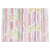 Pastel Retro Bloemen (9) Groot Cadeauzakje (Voorkant)