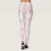 Pastel Retro Bloemen (9) Leggings (Achterkant)