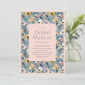 Pastel Retro Bloemen Vrijgezellenfeest Kaart (Staand voorkant)