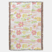 Pastel Retro Bloemendecor (3) Deken (Voorkant Verticaal)