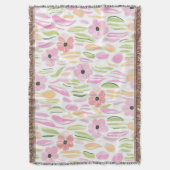 Pastel Retro Bloemendecor (5) Deken (Voorkant Verticaal)