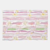Pastel Retro Bloemendecor (9) Theedoek (Horizontaal)